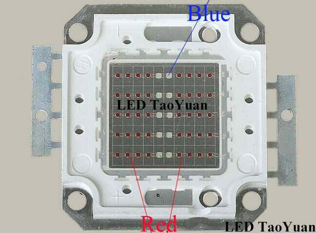 50W LED Grow Light Chip 660-460nm - Click Image to Close